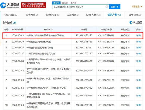 作業(yè)幫申請作文自動批改專利 六維評分技術(shù)引領(lǐng)教育軟件新變革
